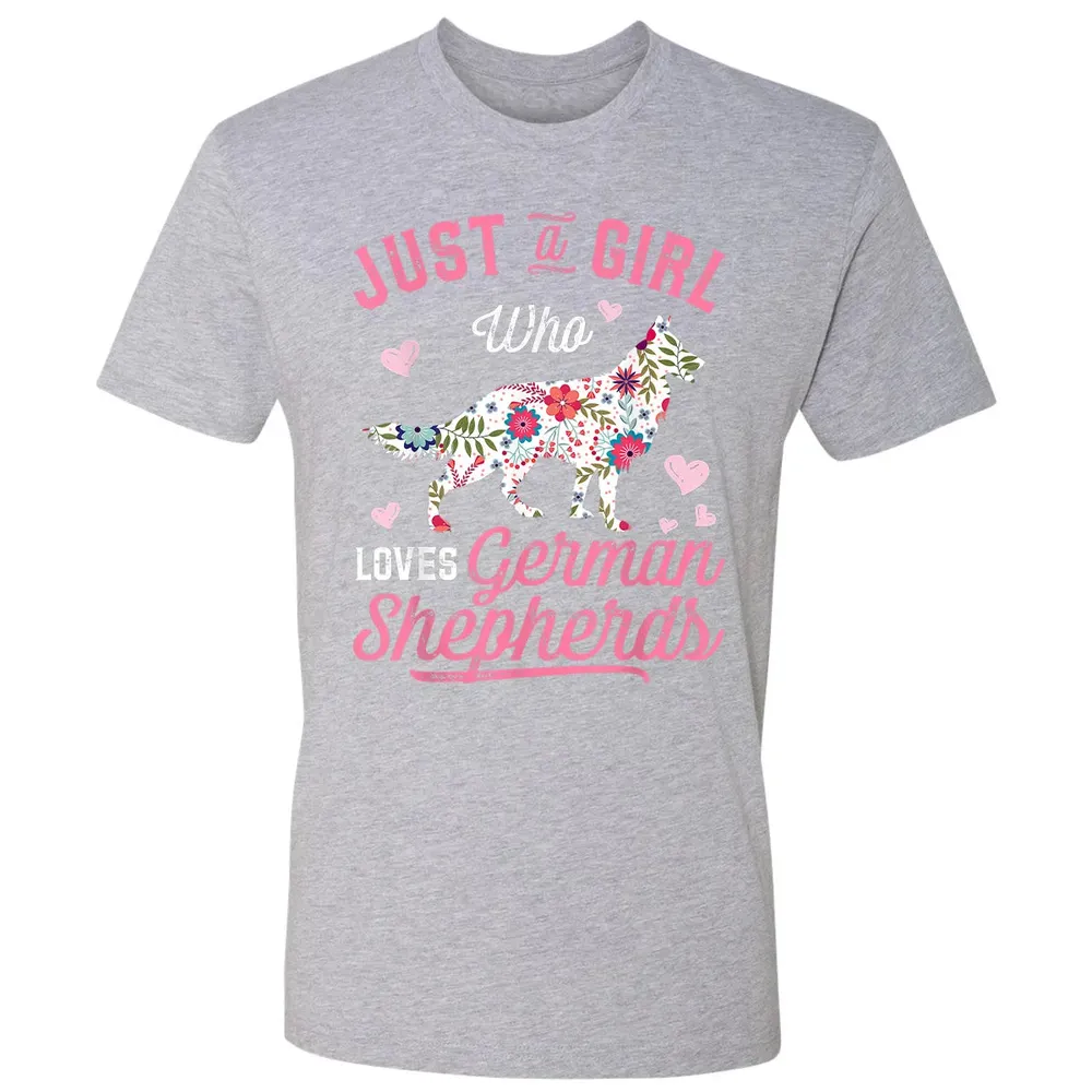 Just a Girl Who Loves German Shepherd Premium Unisex T-shirt - 9