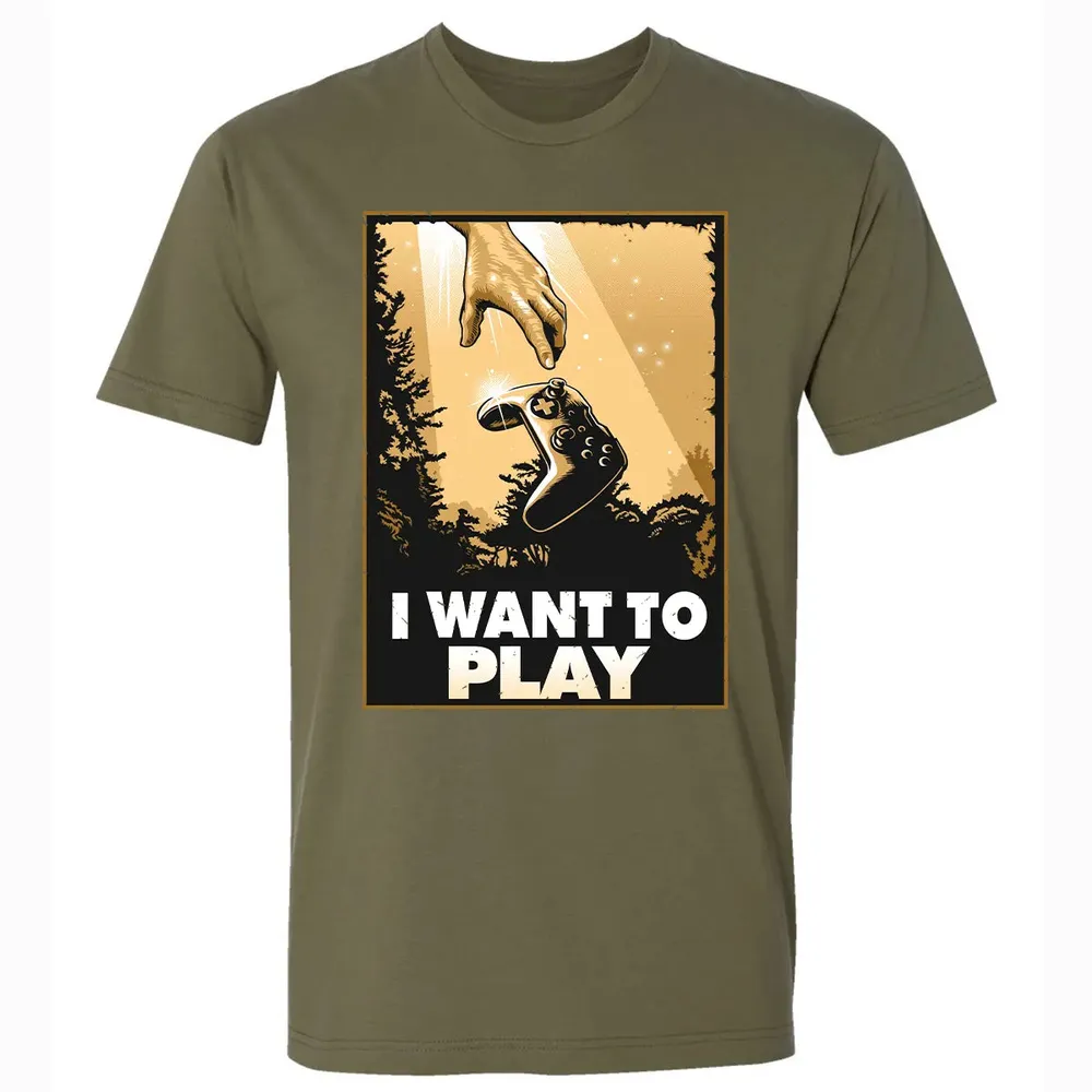 I WANT TO PLAY Premium Unisex T-shirt - 5