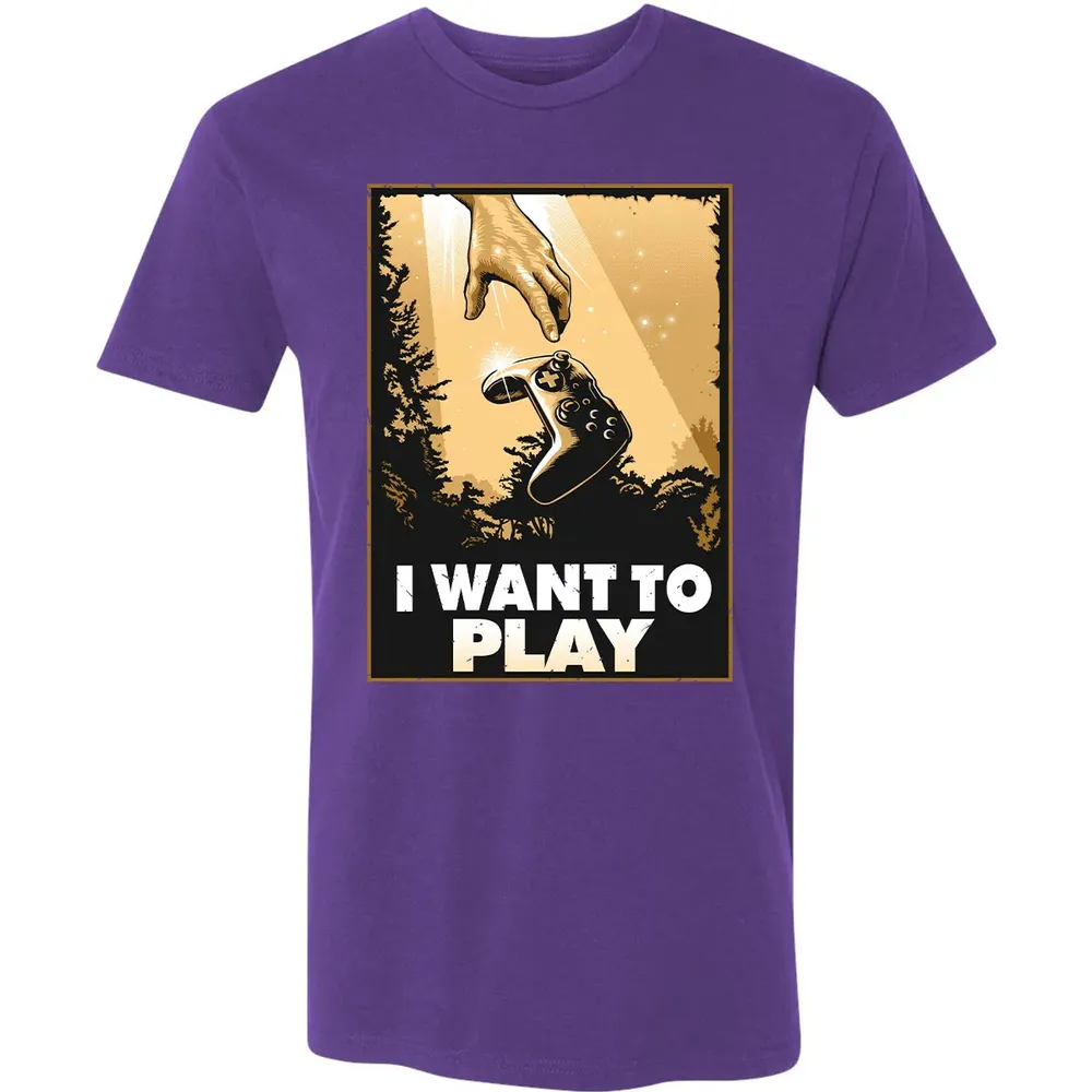 I WANT TO PLAY Premium Unisex T-shirt - 7