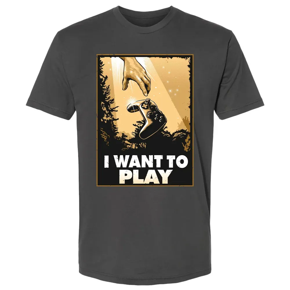 I WANT TO PLAY Premium Unisex T-shirt - 8
