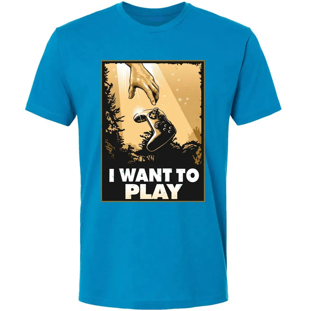 I WANT TO PLAY Premium Unisex T-shirt - 15