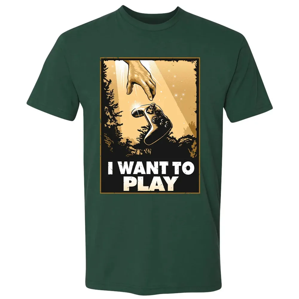 I WANT TO PLAY Premium Unisex T-shirt - 12