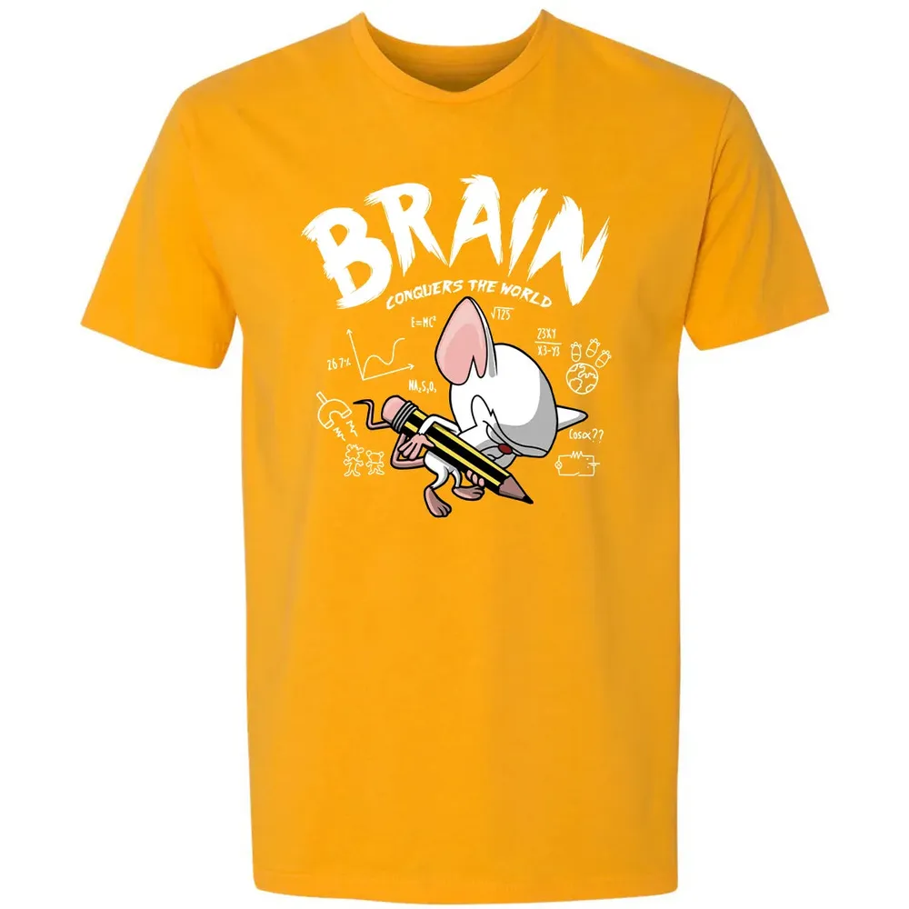 Brain Conquers The World Premium Unisex T-shirt - 11