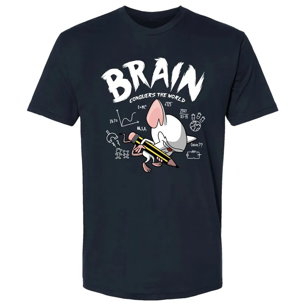 Brain Conquers The World Premium Unisex T-shirt - 2