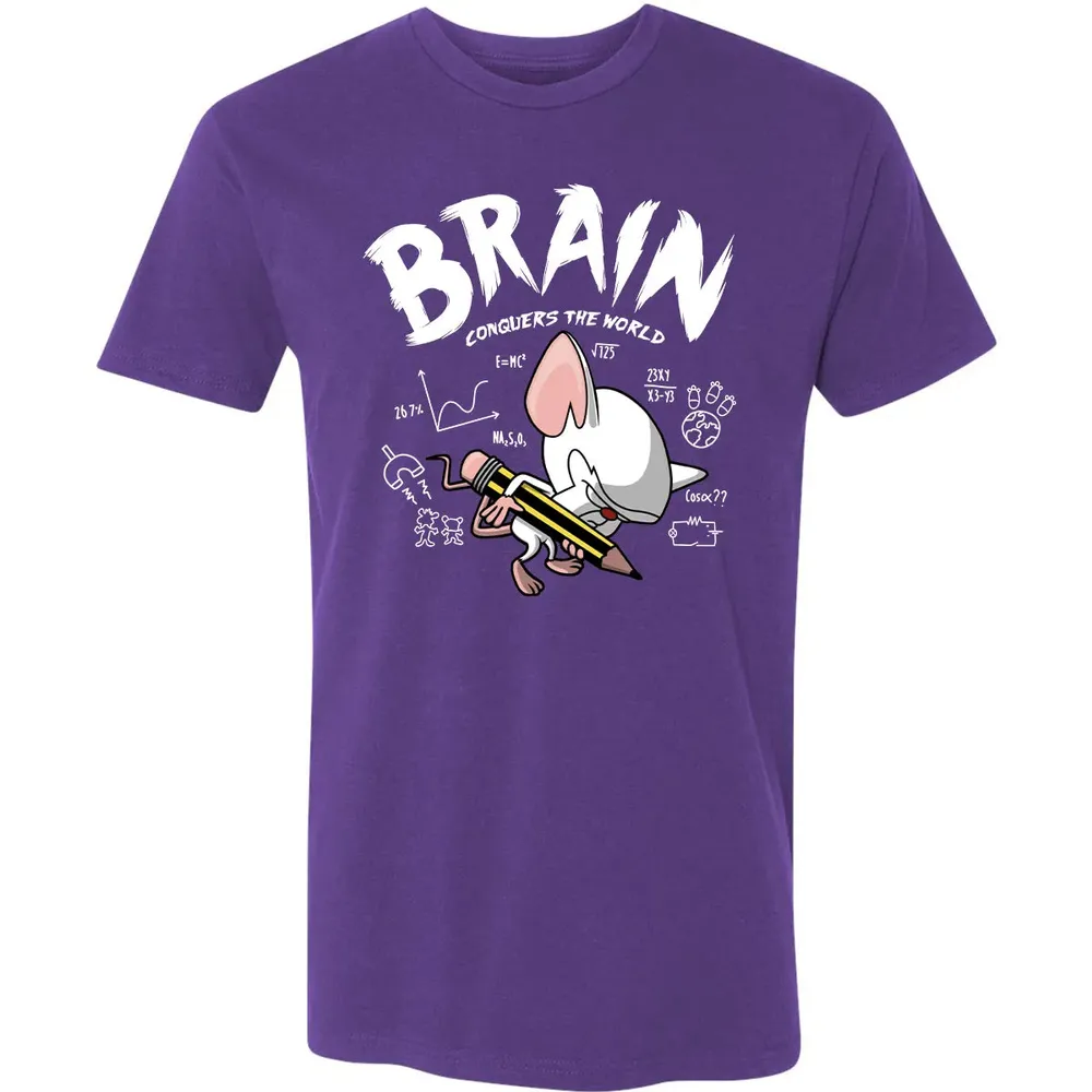 Brain Conquers The World Premium Unisex T-shirt - 7