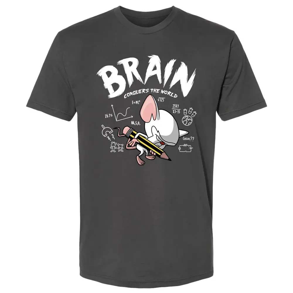 Brain Conquers The World Premium Unisex T-shirt - 8