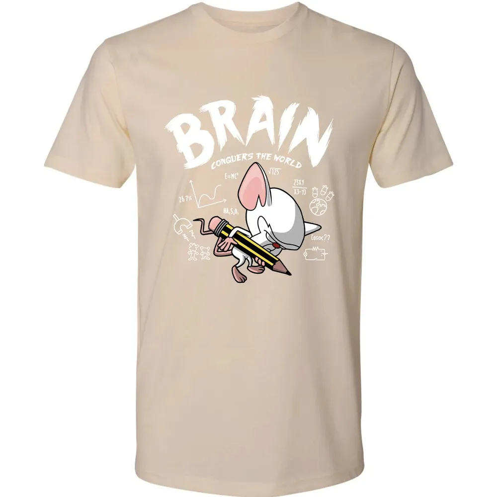 Brain Conquers The World Premium Unisex T-shirt - 13
