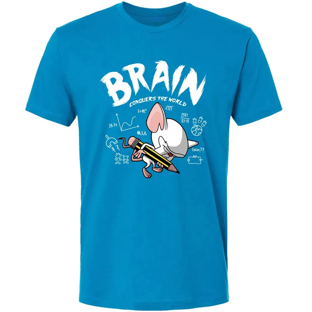 Brain Conquers The World Premium Unisex T-shirt - 15