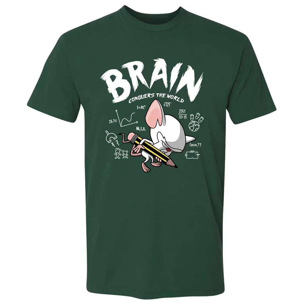 Brain Conquers The World Premium Unisex T-shirt - 12