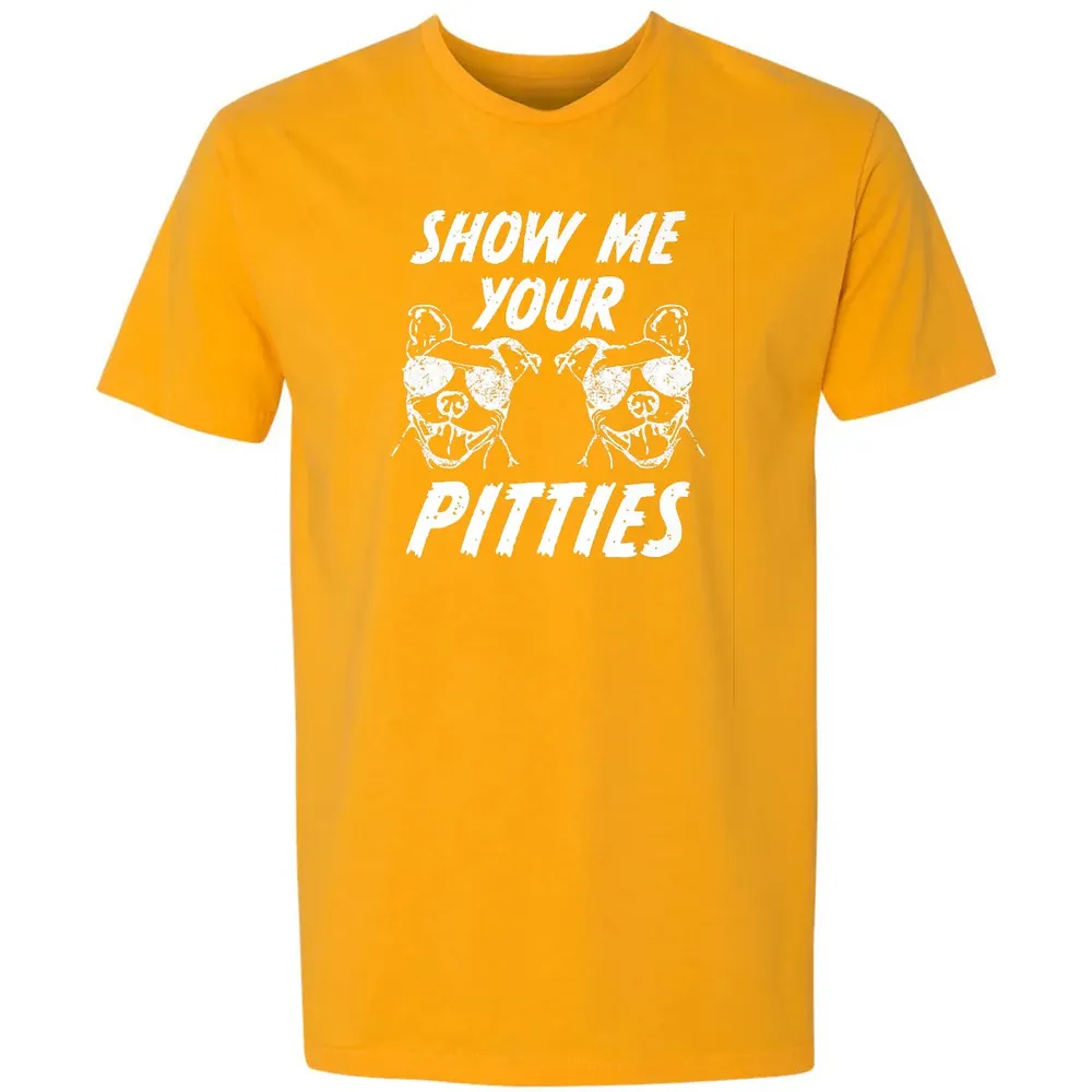 Show me your pitties  funny pitbull dog mens women Premium Unisex T-shirt - 11