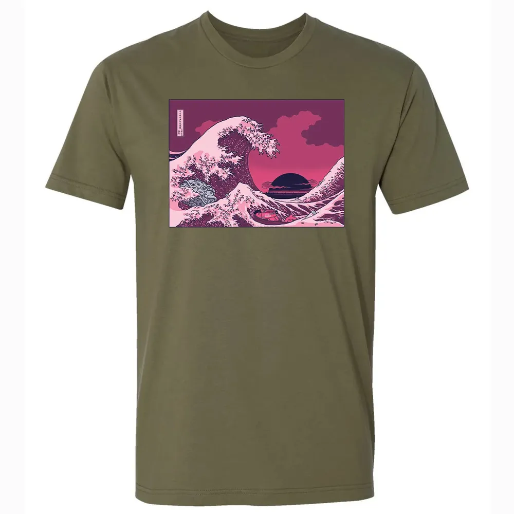 Neo Tokyo Wave Premium Unisex T-shirt - 5