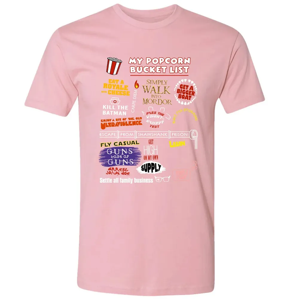 My Popcorn Bucket List Premium Unisex T-shirt - 3
