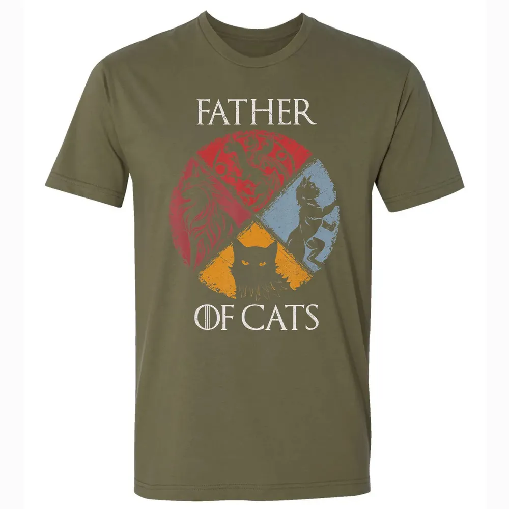 Father of Cats    Cat Lovers Cat Dad Fabulous Gift Premium Unisex T-shirt - 5