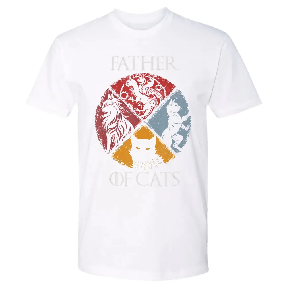 Father of Cats    Cat Lovers Cat Dad Fabulous Gift Premium Unisex T-shirt - 4