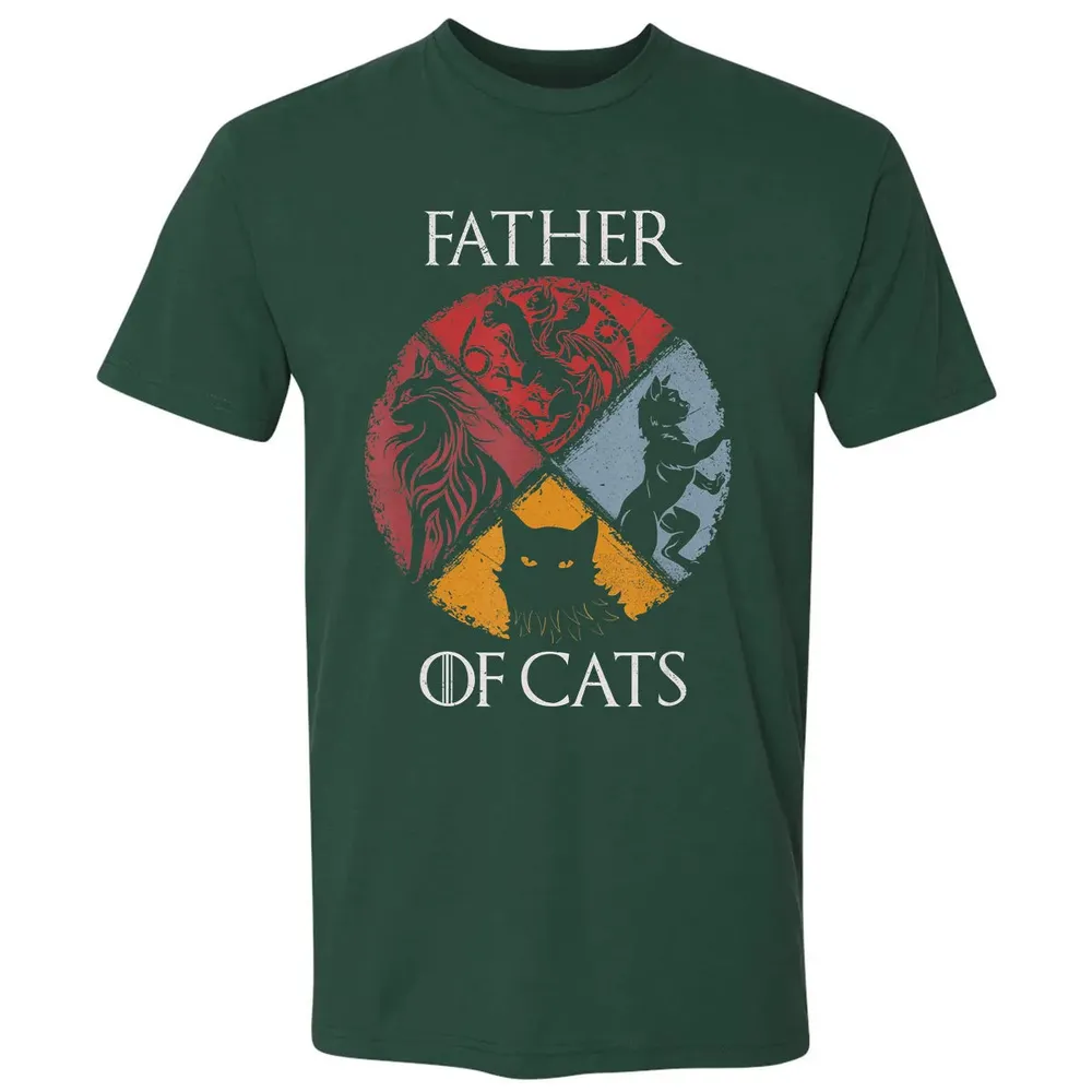 Father of Cats    Cat Lovers Cat Dad Fabulous Gift Premium Unisex T-shirt - 12
