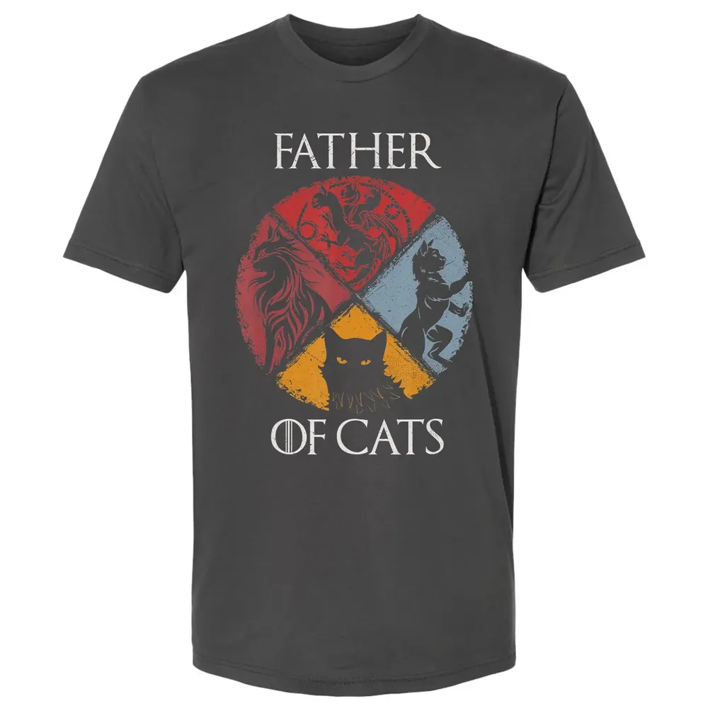 Father of Cats    Cat Lovers Cat Dad Fabulous Gift Premium Unisex T-shirt - 8