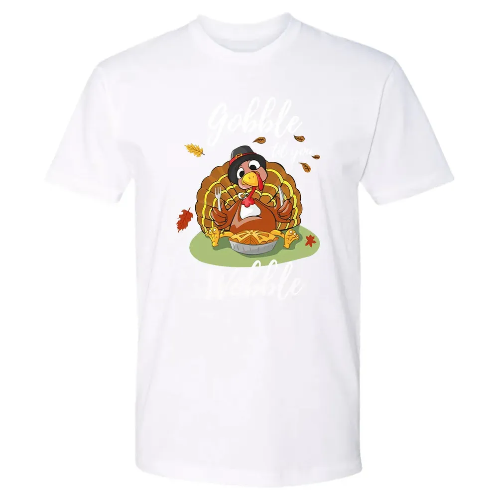 Gobble til you Wobble Premium Unisex T-shirt - 4