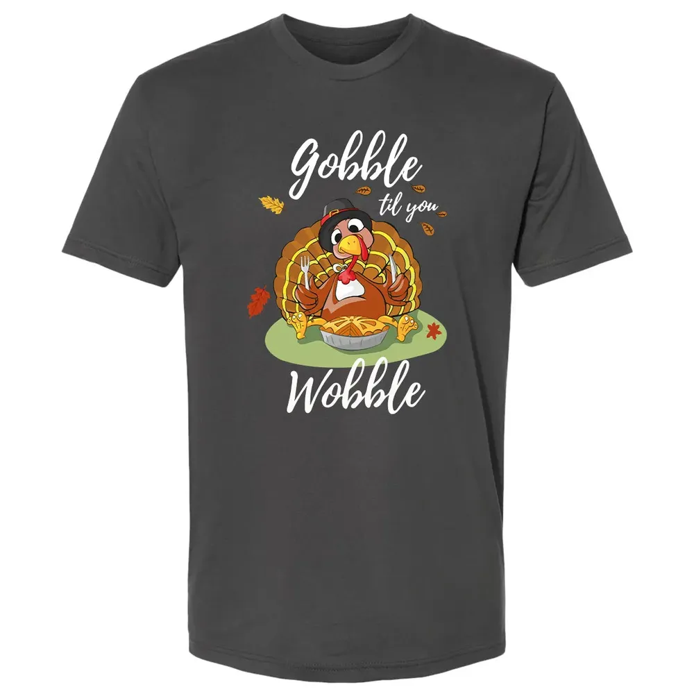 Gobble til you Wobble Premium Unisex T-shirt - 8