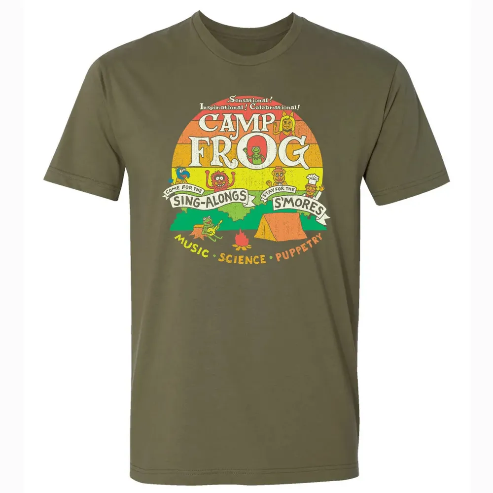 Camp Frog Sing Along Premium Unisex T-shirt - 5
