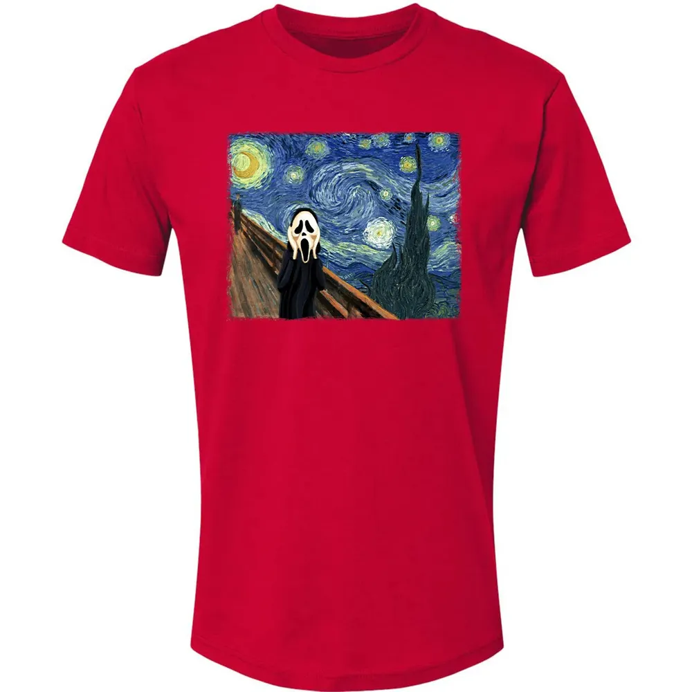 Starry Night Scream Premium Unisex T-shirt - 6
