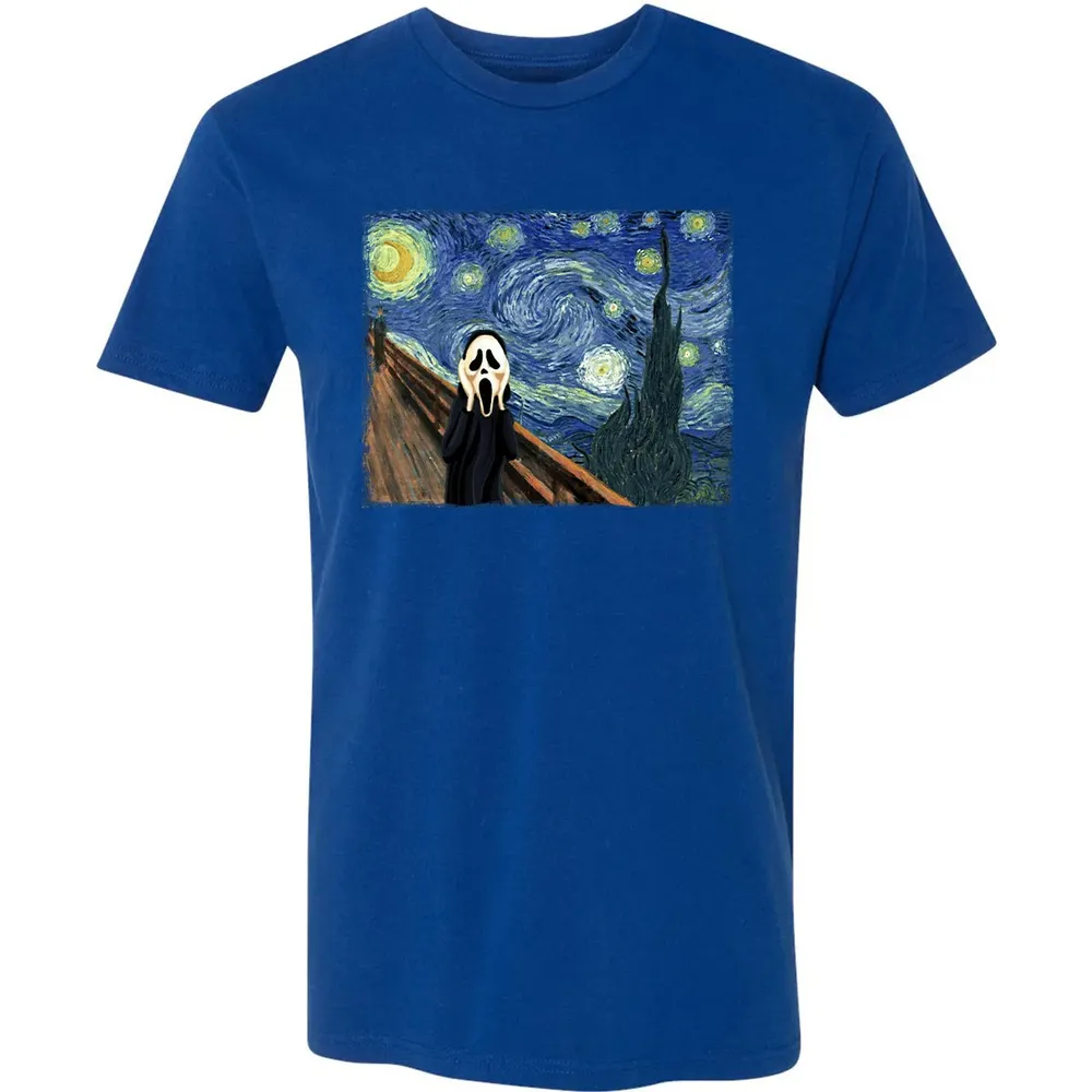 Starry Night Scream Premium Unisex T-shirt - 10