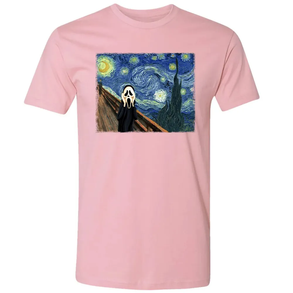 Starry Night Scream Premium Unisex T-shirt - 3
