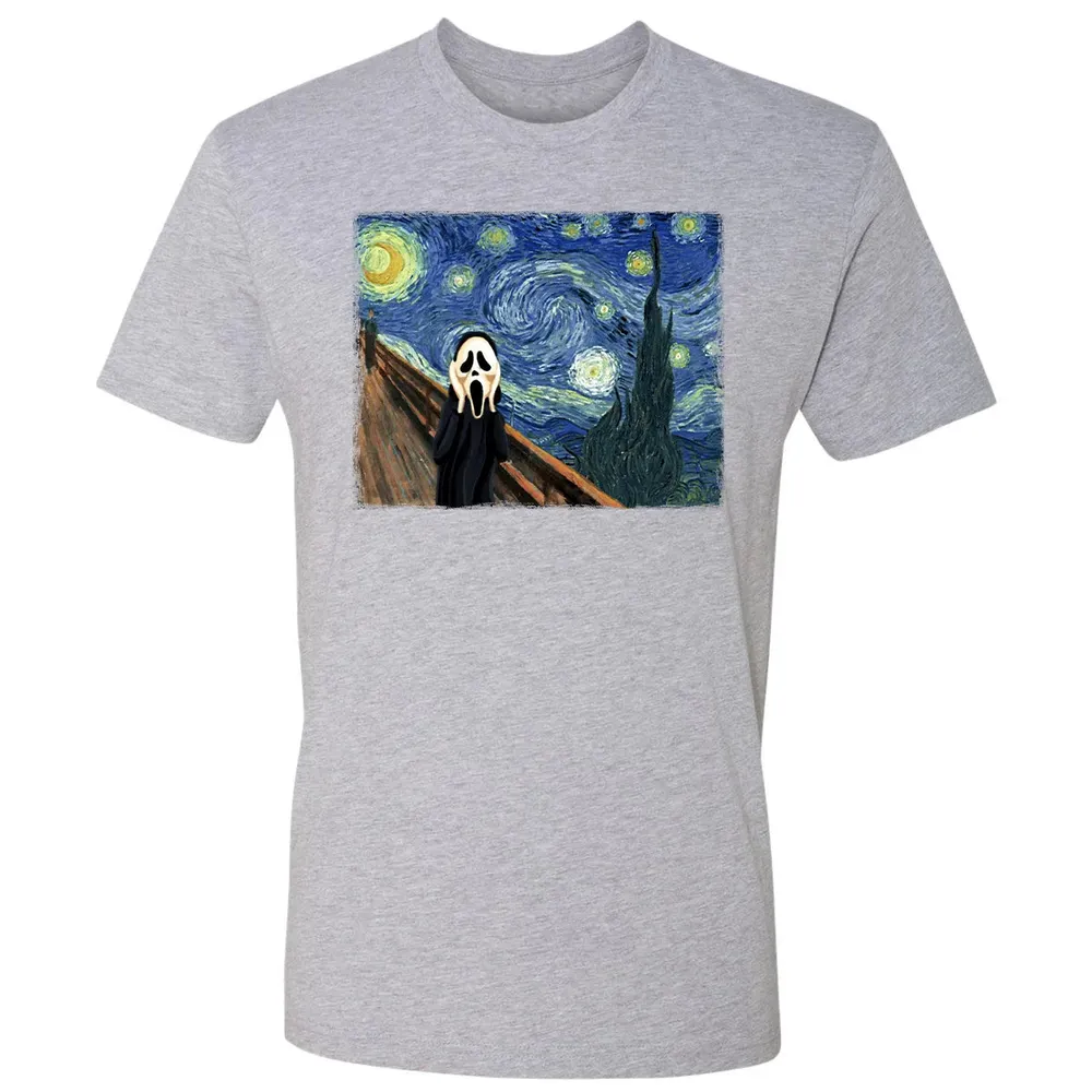 Starry Night Scream Premium Unisex T-shirt - 9