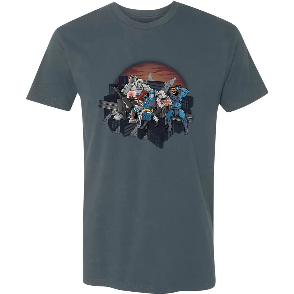 Villains Atop A Skyscraper Premium Unisex T-shirt - 14