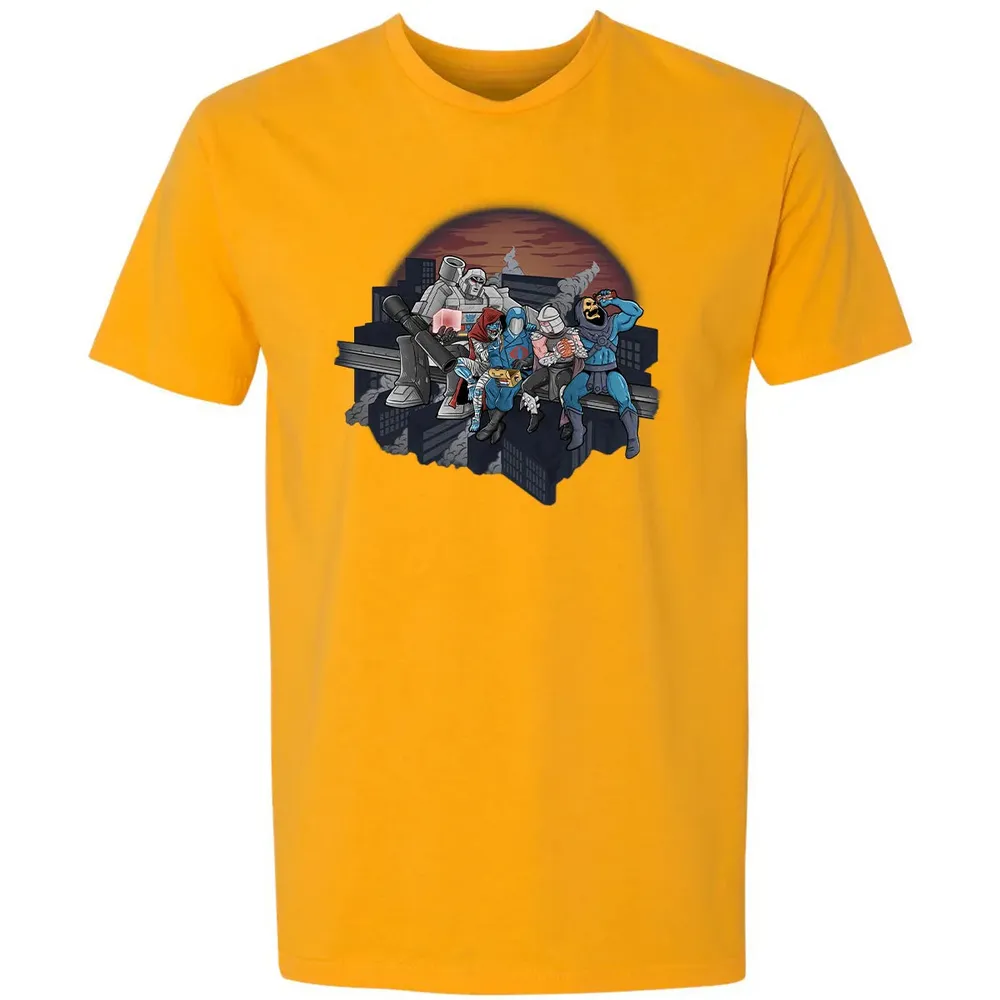Villains Atop A Skyscraper Premium Unisex T-shirt - 11