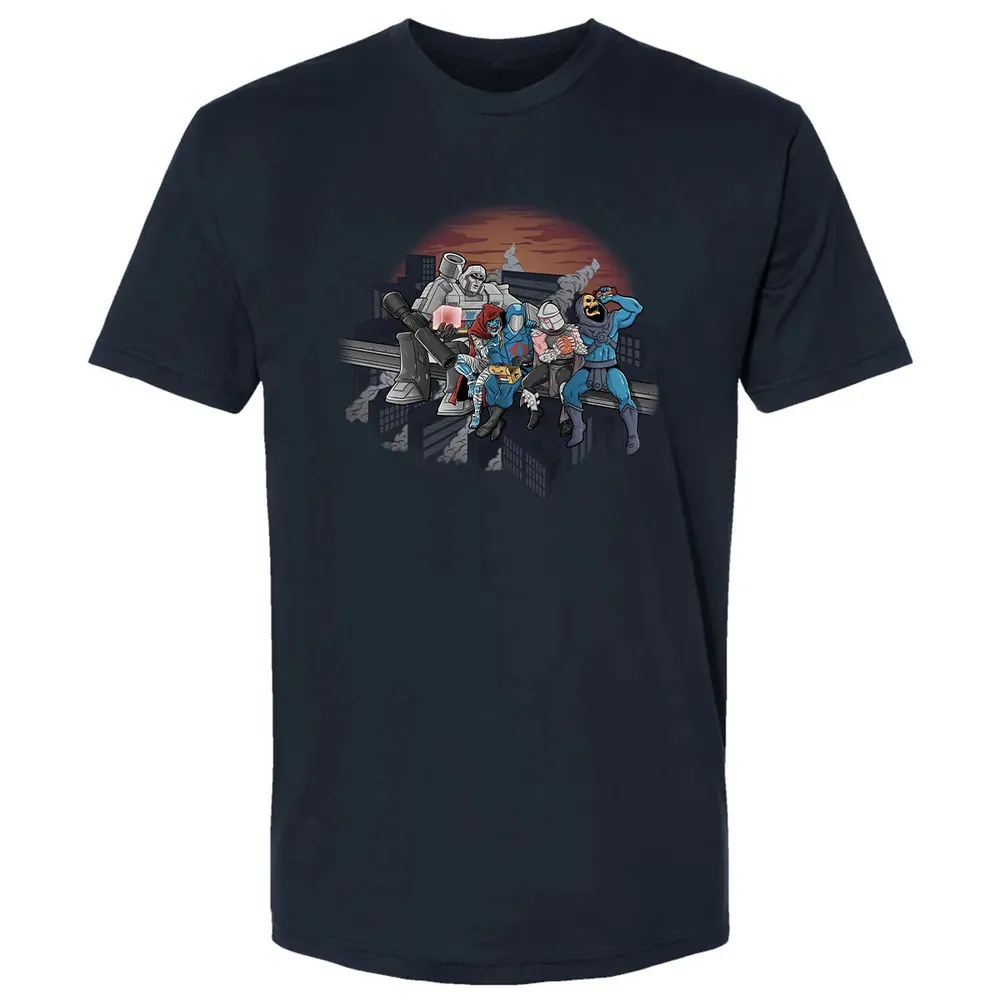 Villains Atop A Skyscraper Premium Unisex T-shirt - 2