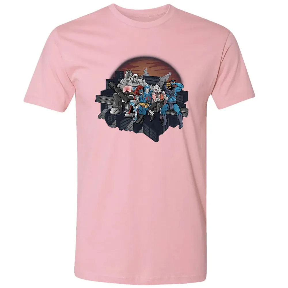 Villains Atop A Skyscraper Premium Unisex T-shirt - 3