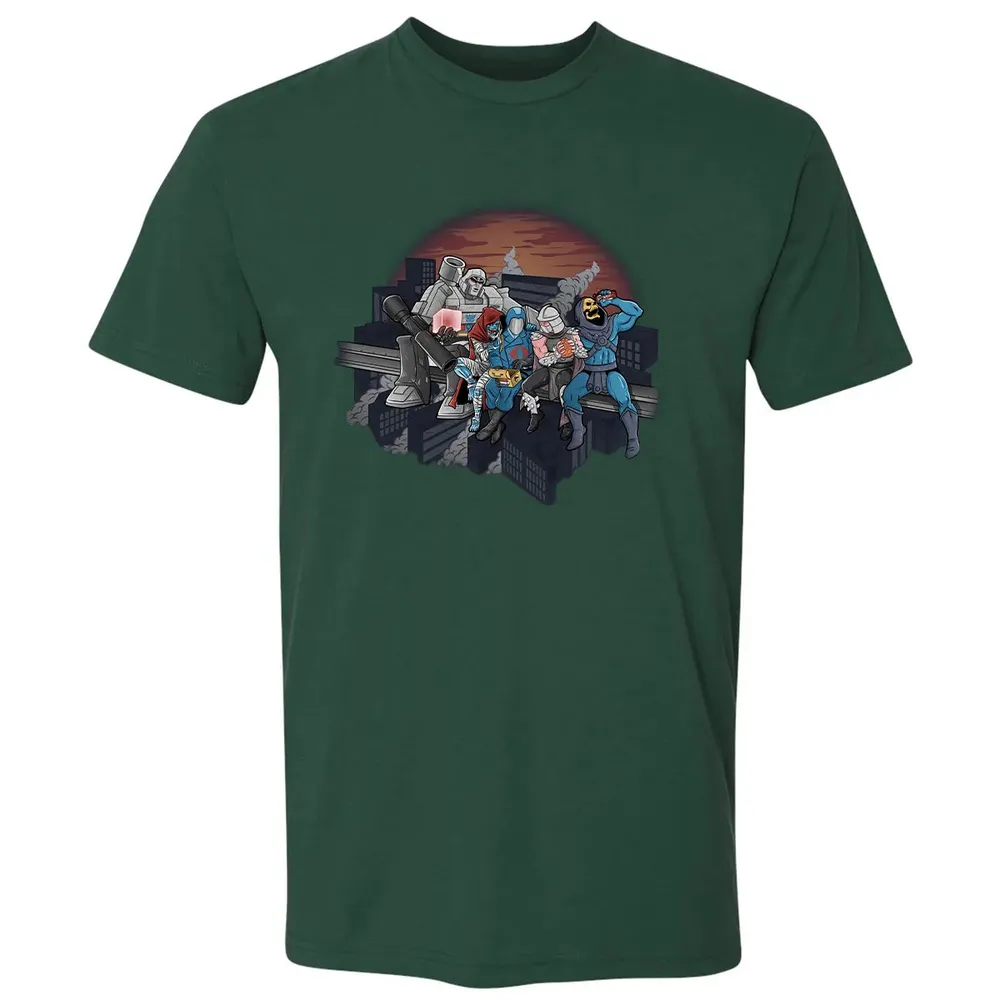 Villains Atop A Skyscraper Premium Unisex T-shirt - 12