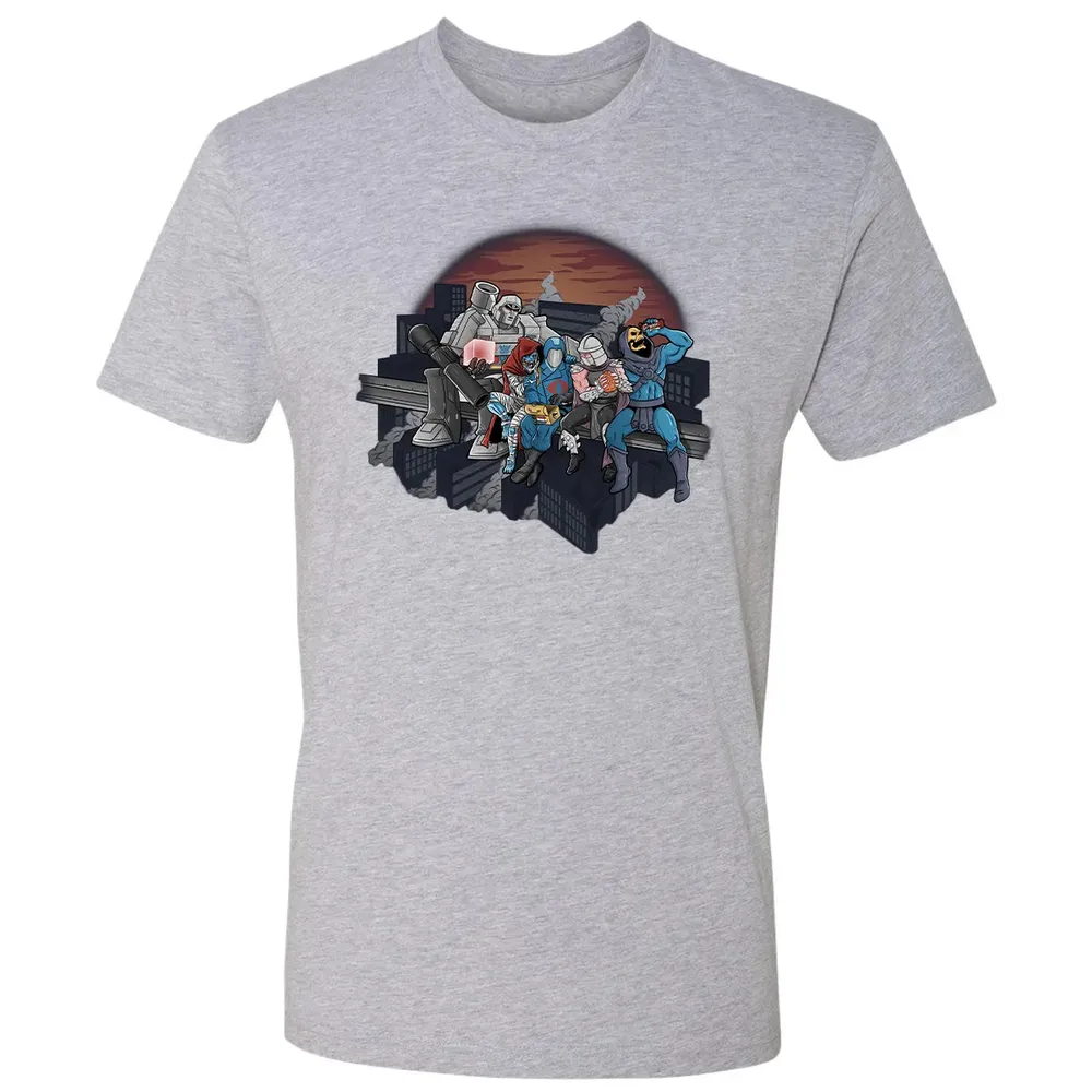 Villains Atop A Skyscraper Premium Unisex T-shirt - 9