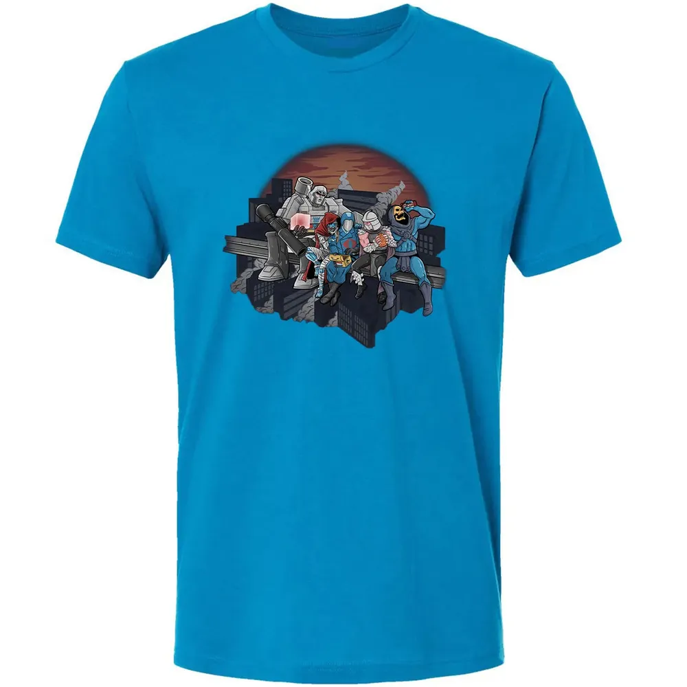 Villains Atop A Skyscraper Premium Unisex T-shirt - 15