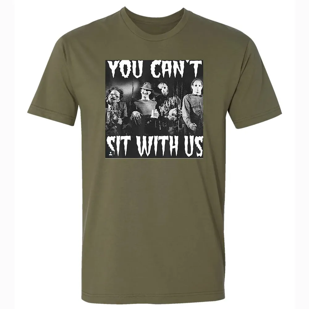 you can't sit with us funny halloween horror Premium Unisex T-shirt - 5
