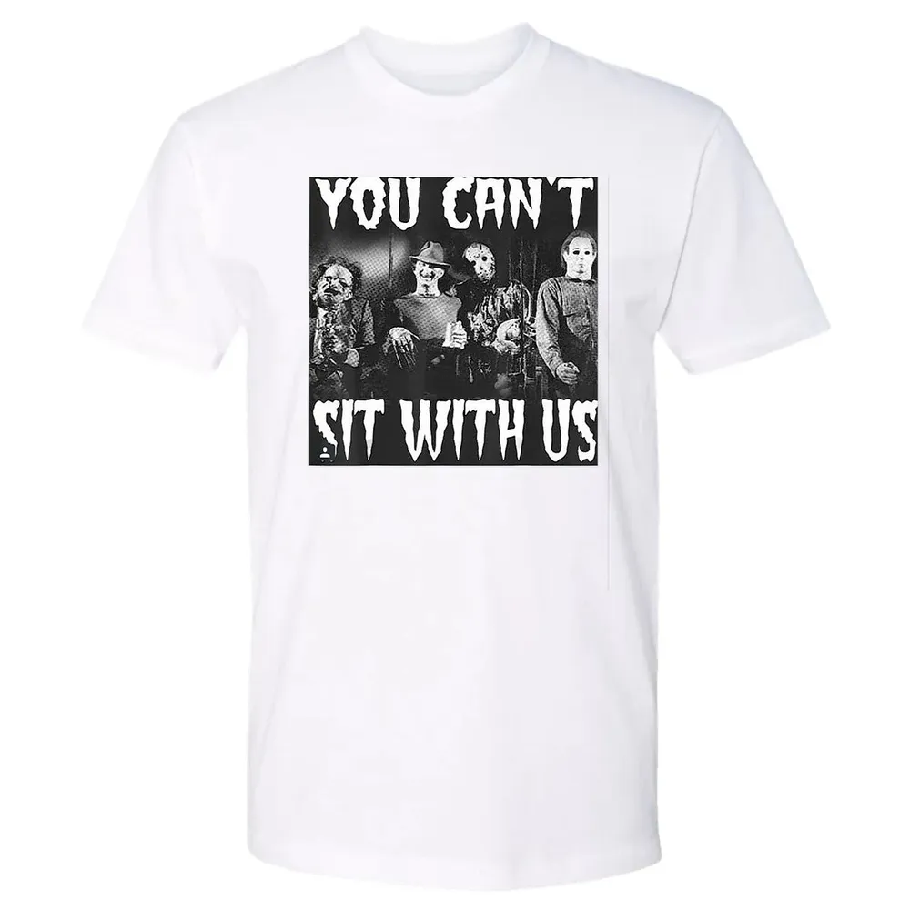 you can't sit with us funny halloween horror Premium Unisex T-shirt - 4