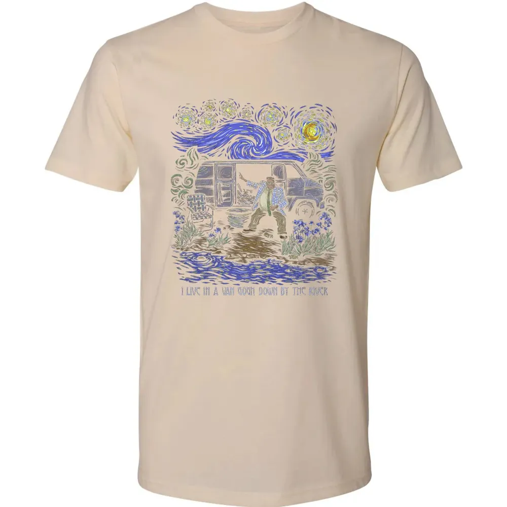 Live In A Van Gogh Premium Unisex T-shirt - 13