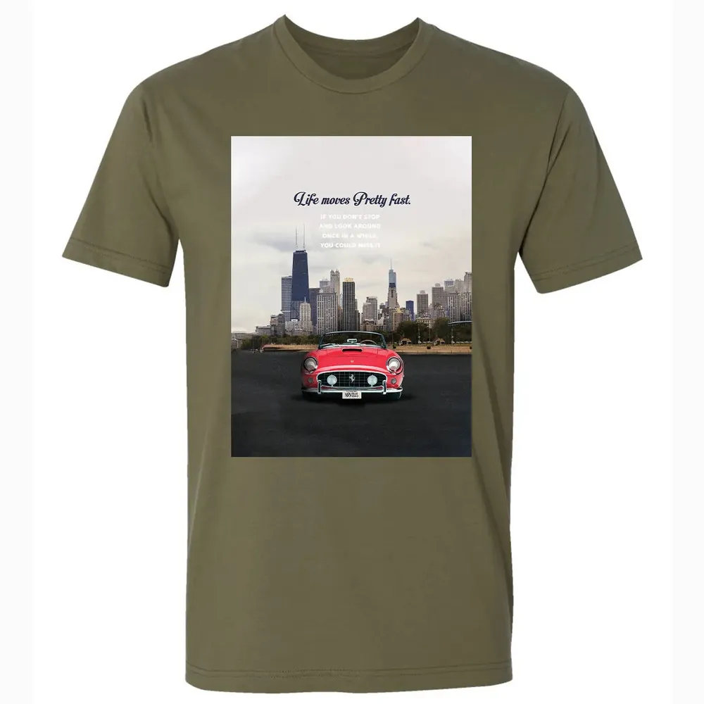 Life Moves Pretty Fast Premium Unisex T-shirt - 5