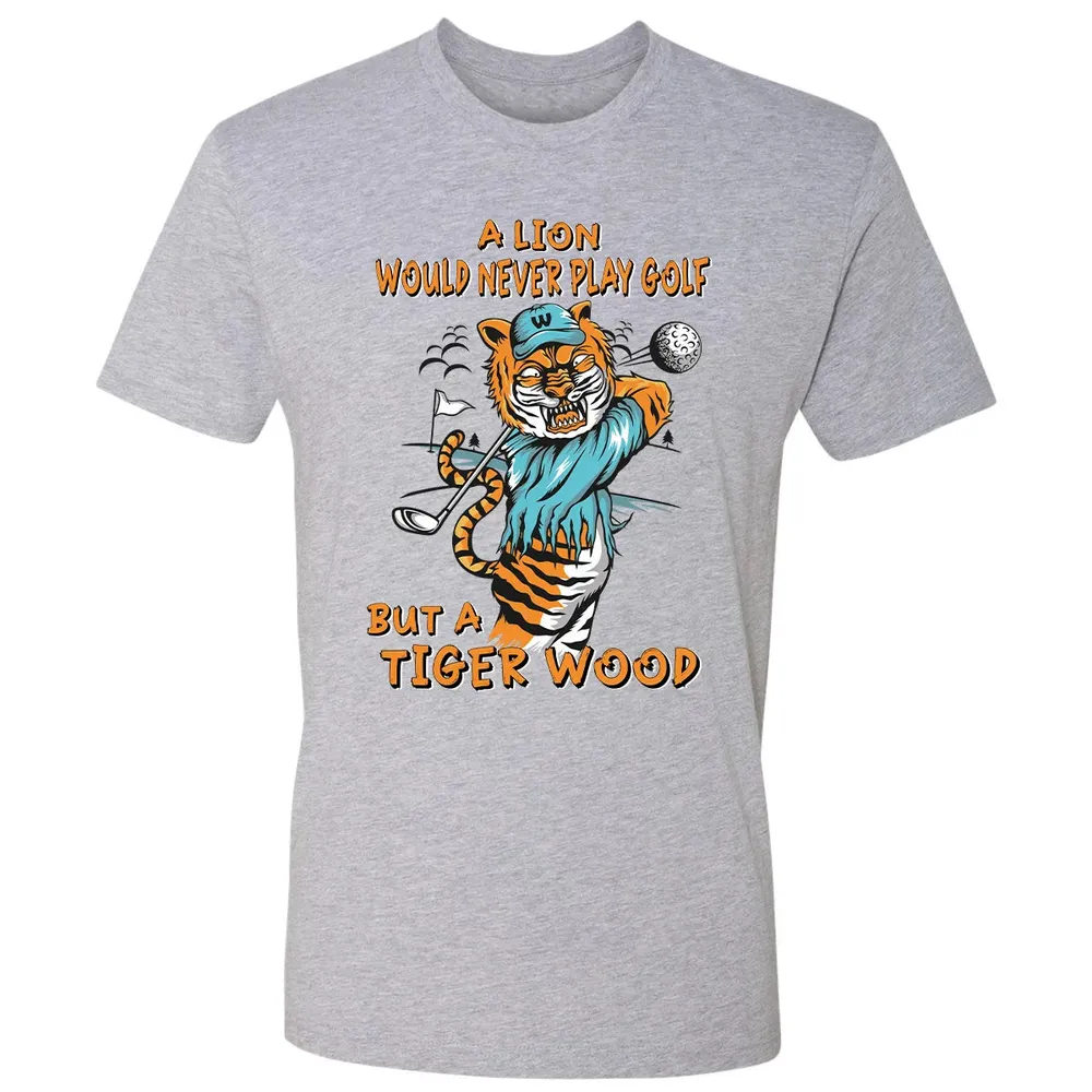 Lion Would Never Play Golf Tiger Wood Premium Unisex T-shirt - 9