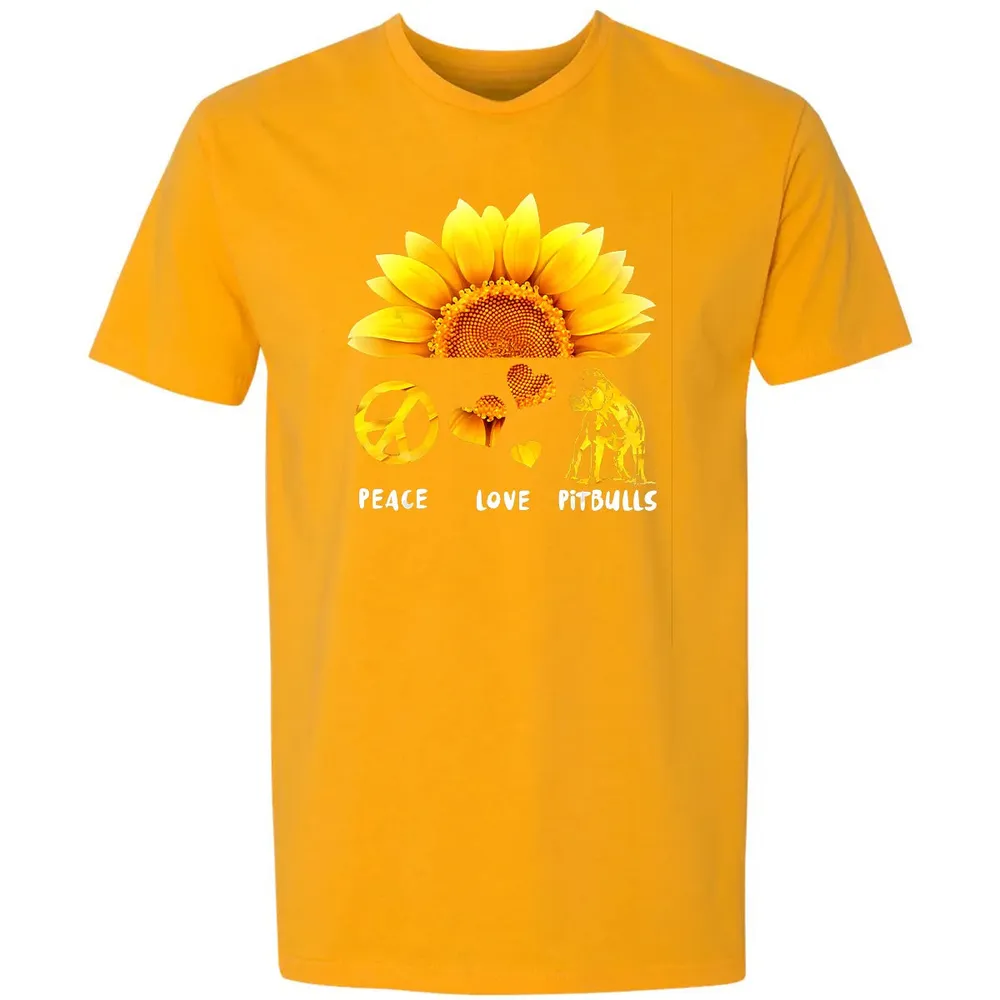 Peace + Love + Pitbulls Premium Unisex T-shirt - 11