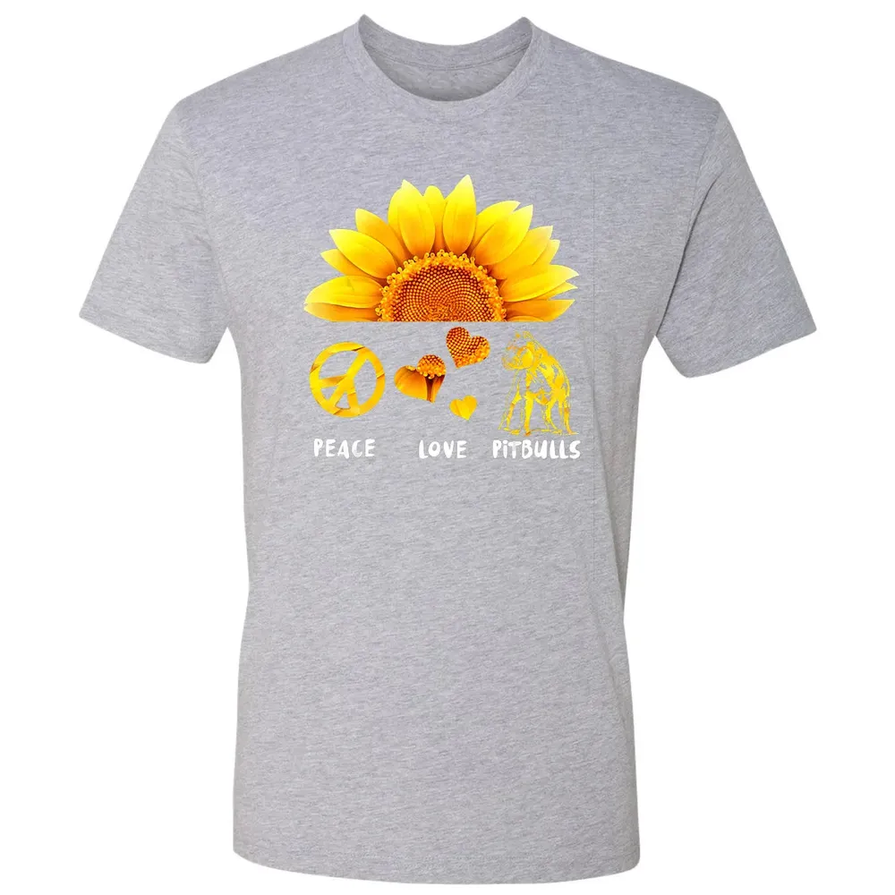 Peace + Love + Pitbulls Premium Unisex T-shirt - 9