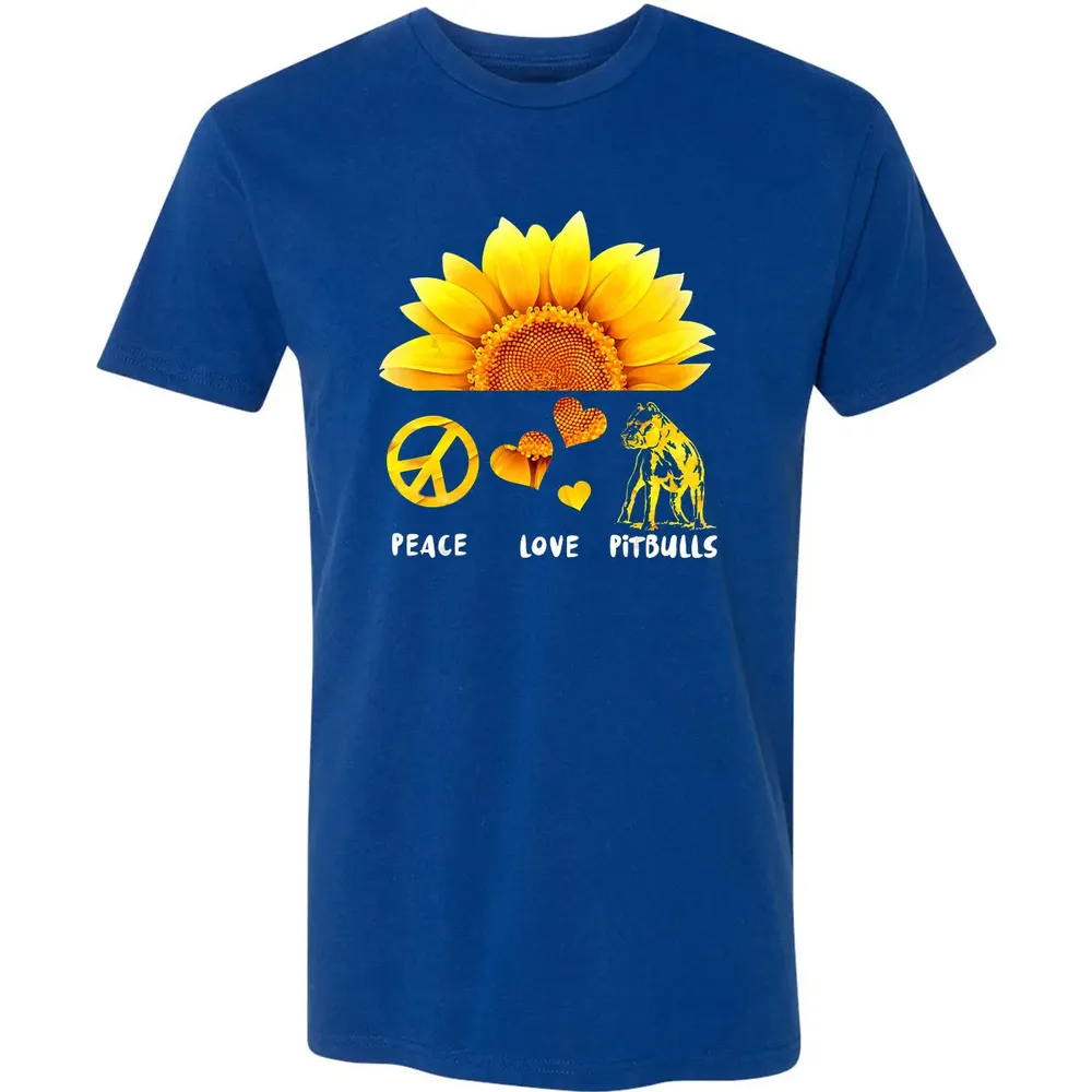 Peace + Love + Pitbulls Premium Unisex T-shirt - 10