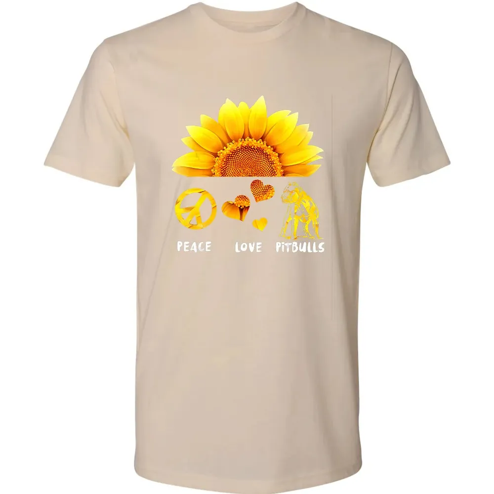 Peace + Love + Pitbulls Premium Unisex T-shirt - 13