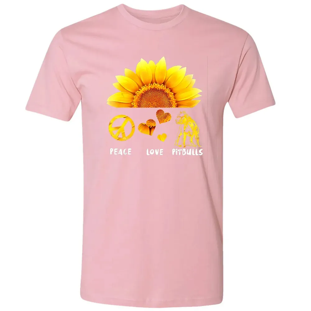 Peace + Love + Pitbulls Premium Unisex T-shirt - 3