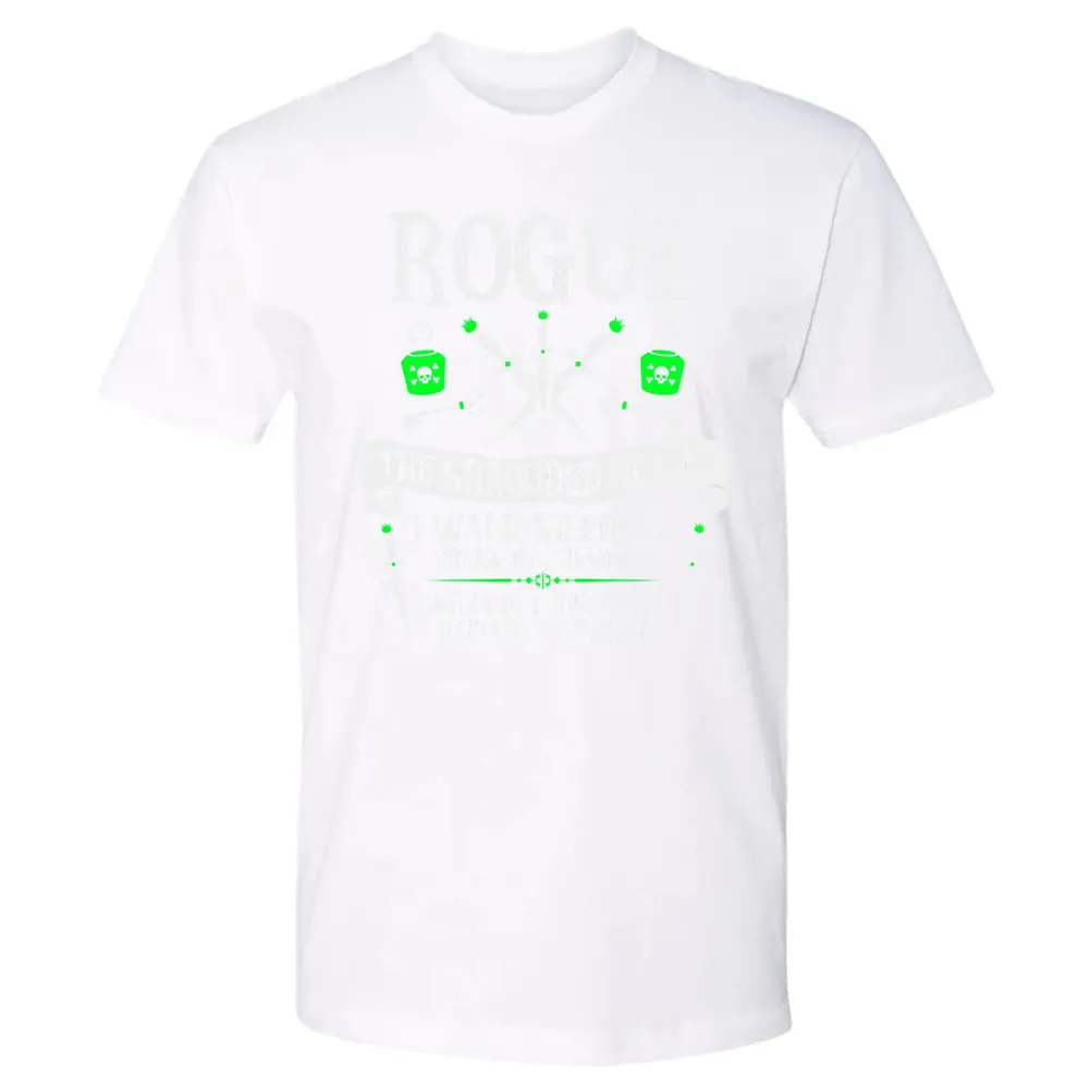 ROGUE, THE SHROUDED BLADE (White Text) Premium Unisex T-shirt - 4