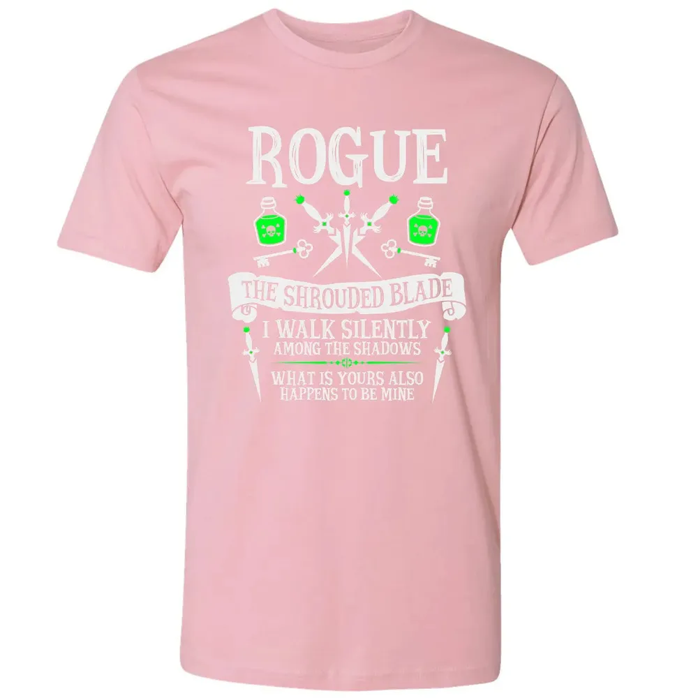 ROGUE, THE SHROUDED BLADE (White Text) Premium Unisex T-shirt - 3