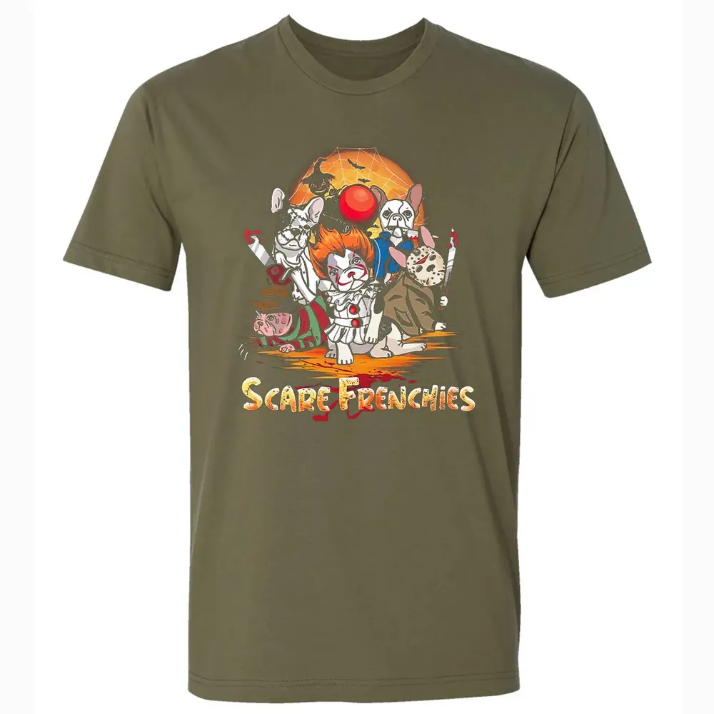 Scare Frenchies Premium Unisex T-shirt - 5