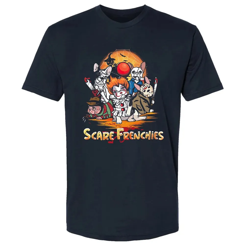 Scare Frenchies Premium Unisex T-shirt - 2