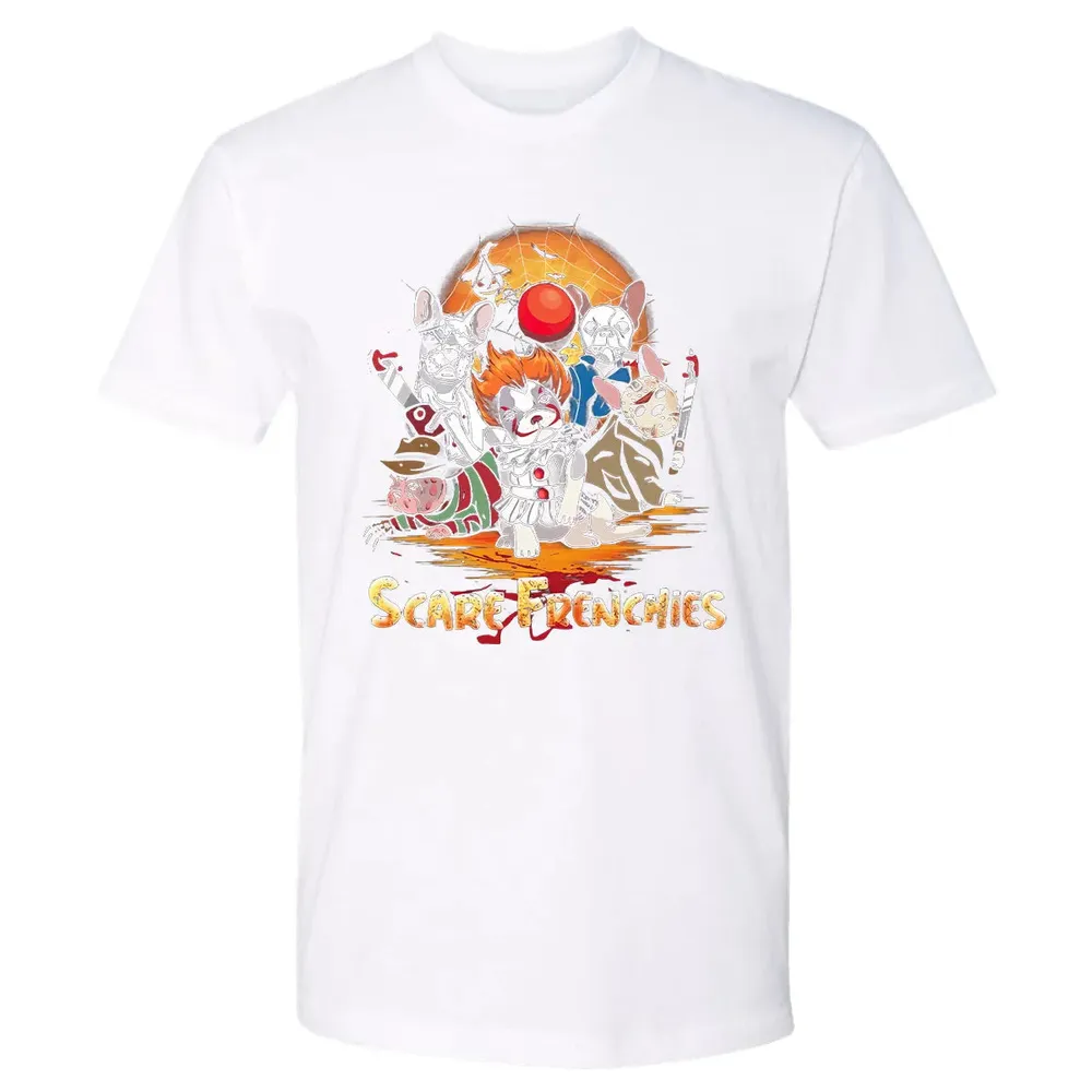 Scare Frenchies Premium Unisex T-shirt - 4