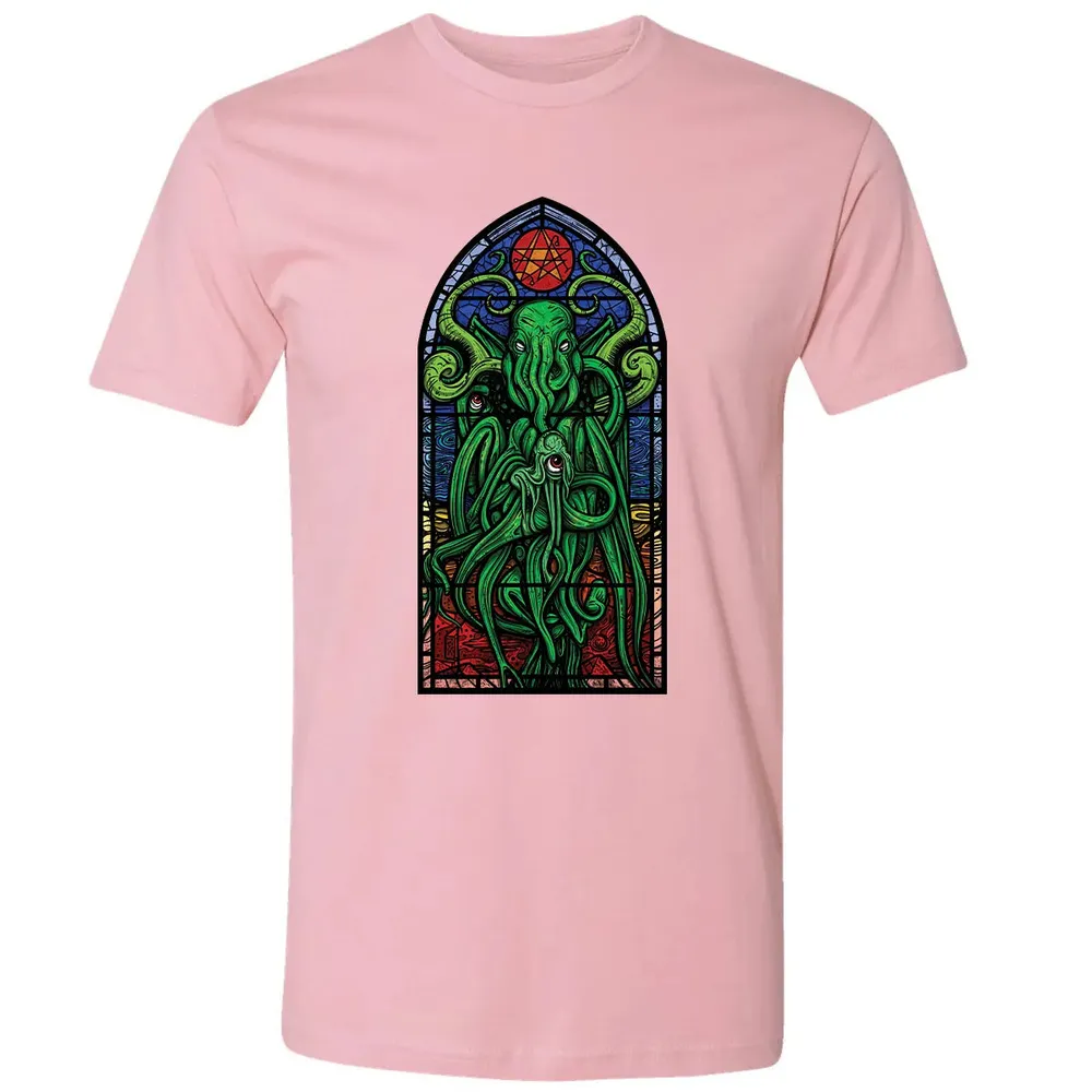 Stained Glass Cthulhu Premium Unisex T-shirt - 3
